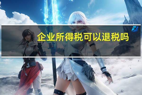 企业所得税可以退税吗