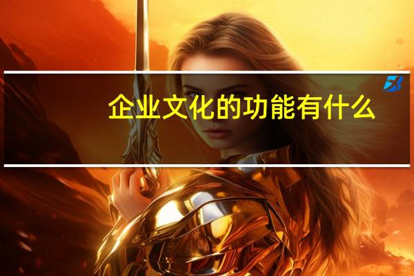 企业文化的功能有什么