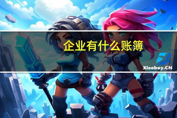 企业有什么账簿