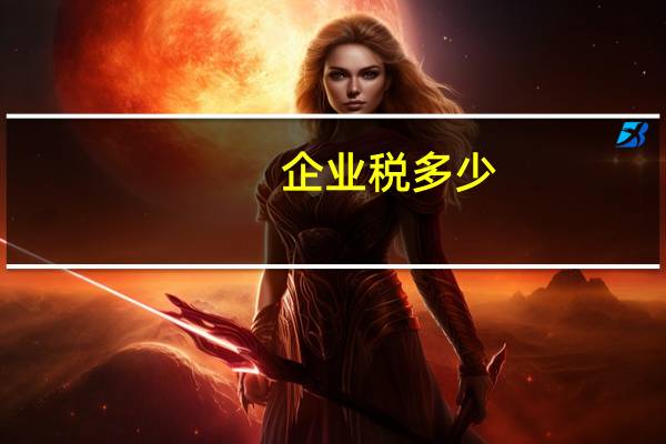 企业税多少