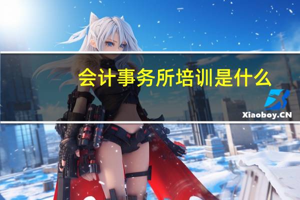 会计事务所培训是什么