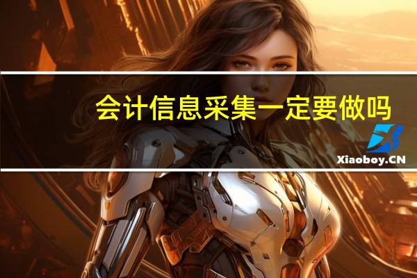 会计信息采集一定要做吗