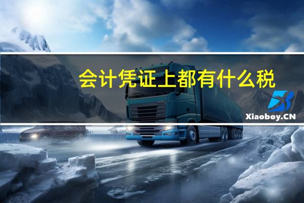 会计凭证上都有什么税