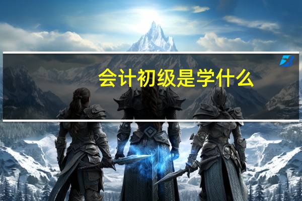 会计初级是学什么