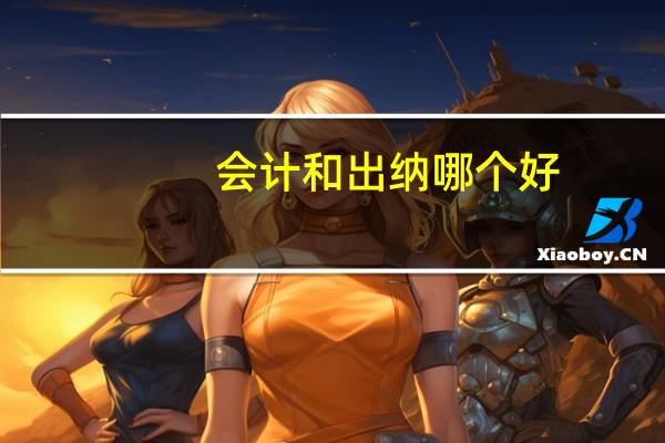 会计和出纳哪个好