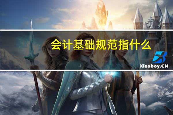 会计基础规范指什么