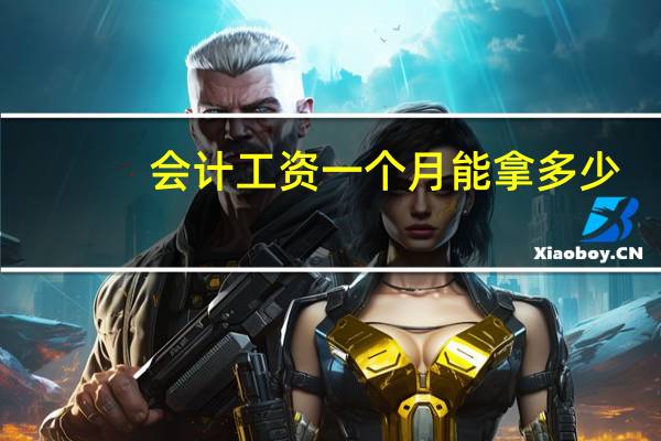 会计工资一个月能拿多少