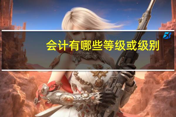 会计有哪些等级或级别