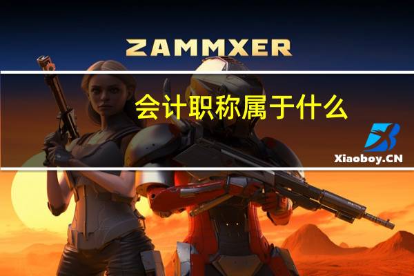 会计职称属于什么
