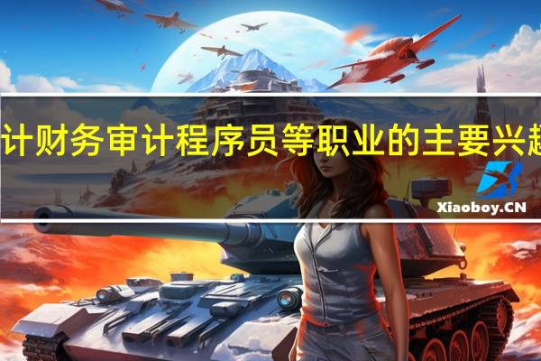 会计财务审计程序员等职业的主要兴趣代码是
