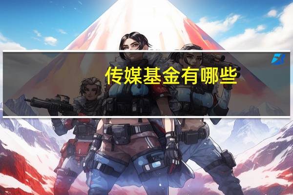 传媒基金有哪些