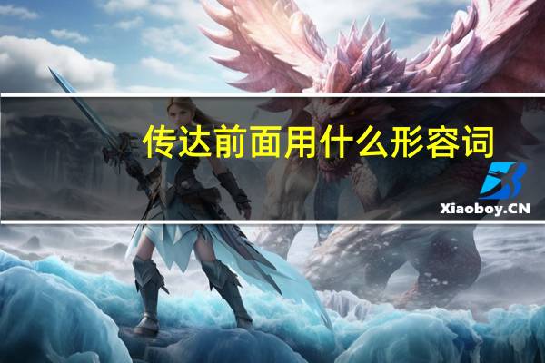 传达前面用什么形容词