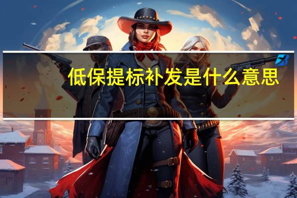 低保提标补发是什么意思
