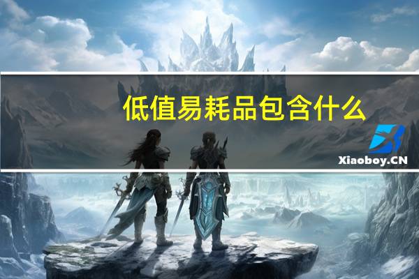 低值易耗品包含什么