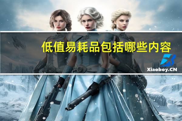 低值易耗品包括哪些内容