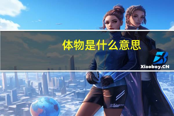 体物是什么意思