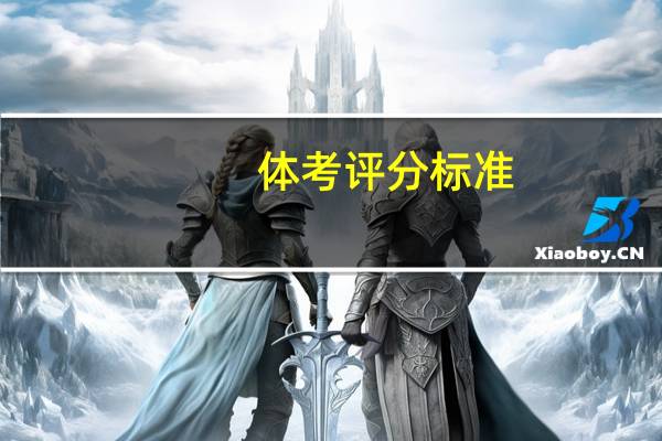 体考评分标准