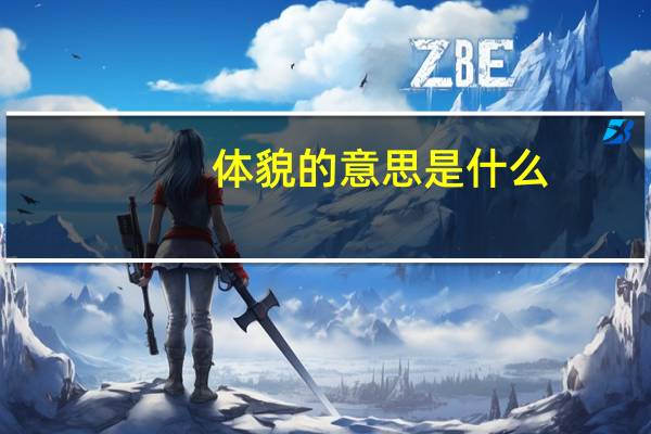 体貌的意思是什么