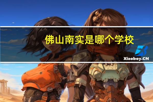 佛山南实是哪个学校