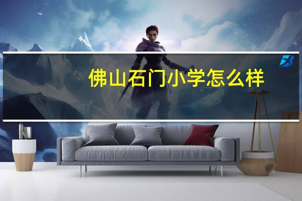 佛山石门小学怎么样