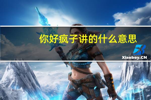 你好疯子讲的什么意思