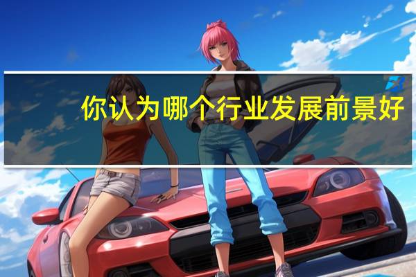 你认为哪个行业发展前景好