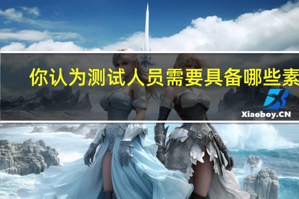 你认为测试人员需要具备哪些素质