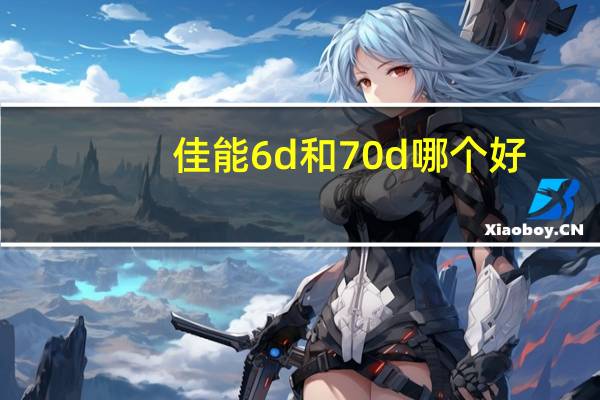 佳能6d和70d哪个好