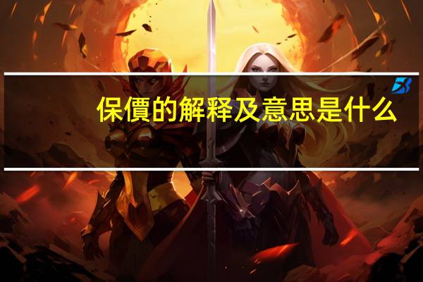 保價的解释及意思是什么