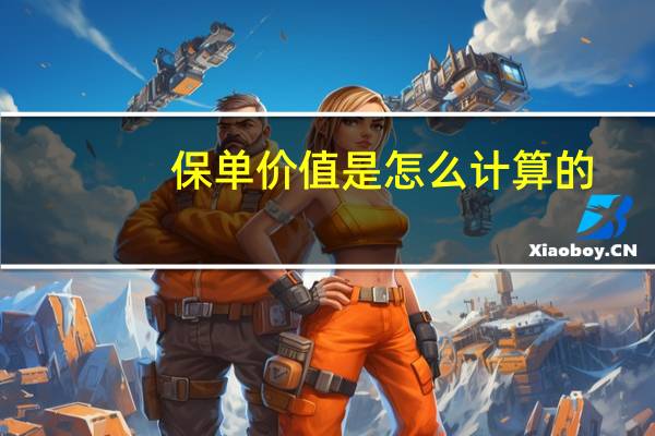 保单价值是怎么计算的