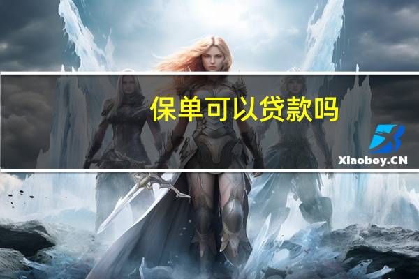 保单可以贷款吗