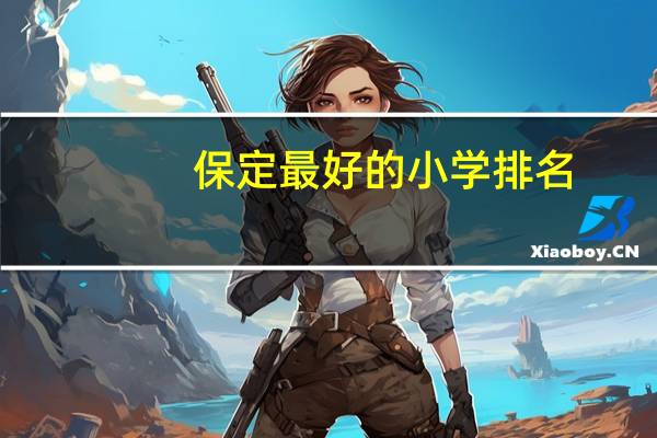 保定最好的小学排名