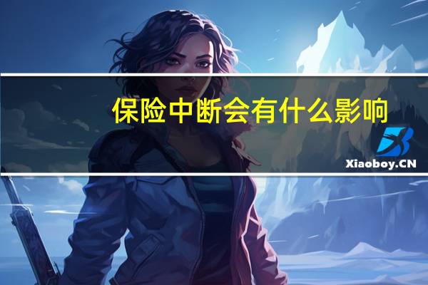 保险中断会有什么影响