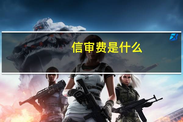 信审费是什么