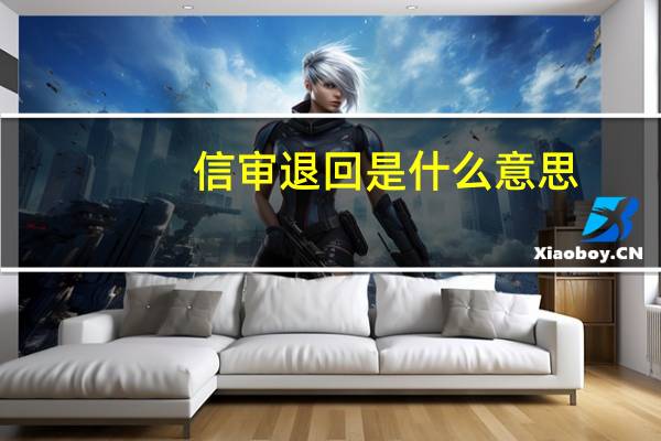 信审退回是什么意思