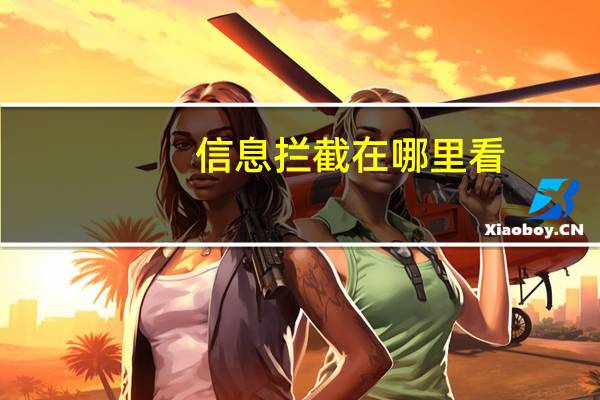 信息拦截在哪里看
