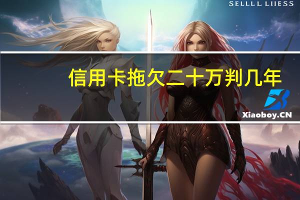 信用卡拖欠二十万判几年