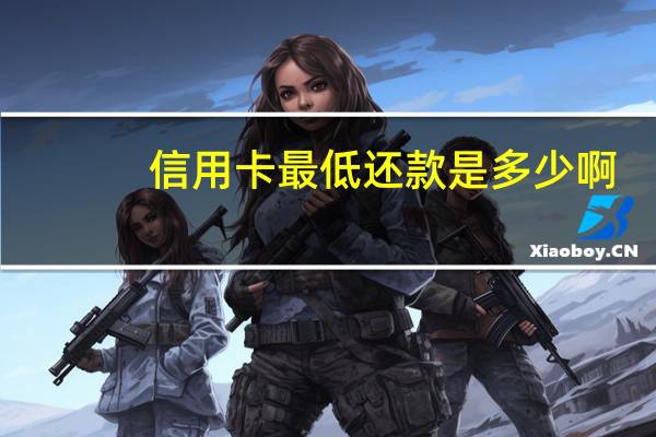 信用卡最低还款是多少啊