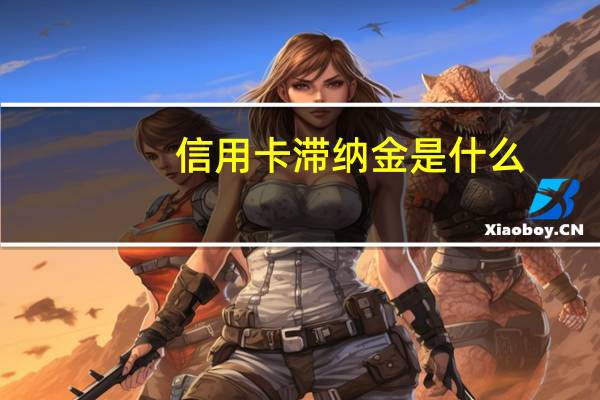 信用卡滞纳金是什么