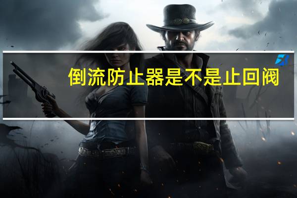 倒流防止器是不是止回阀