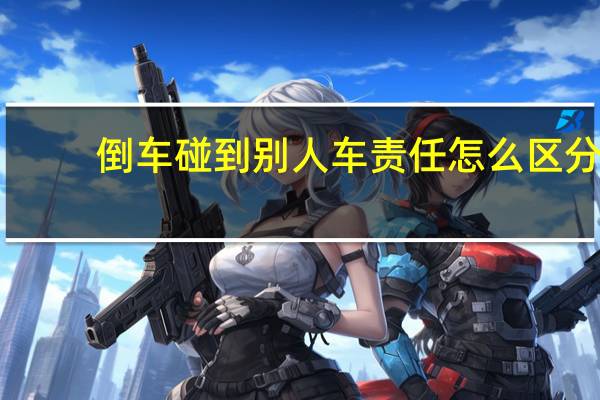 倒车碰到别人车责任怎么区分