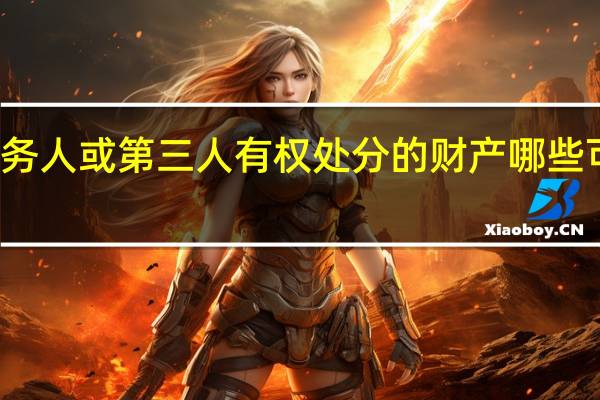 债务人或第三人有权处分的财产哪些可以抵押