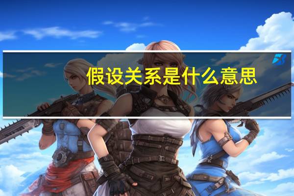 假设关系是什么意思