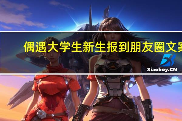 偶遇大学生新生报到朋友圈文案