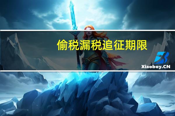 偷税漏税追征期限