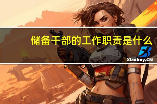 储备干部的工作职责是什么