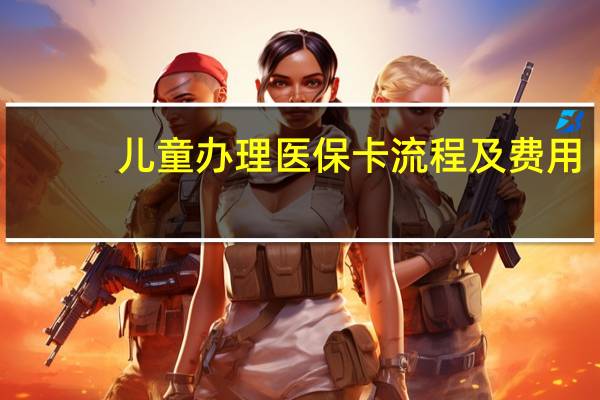 儿童办理医保卡流程及费用