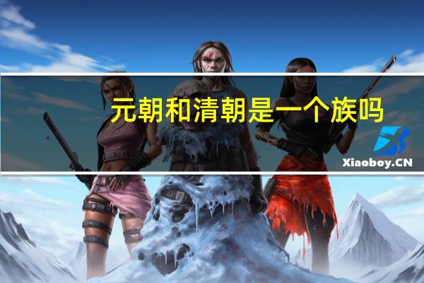 元朝和清朝是一个族吗