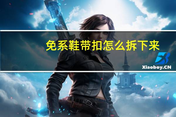 免系鞋带扣怎么拆下来