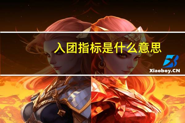入团指标是什么意思